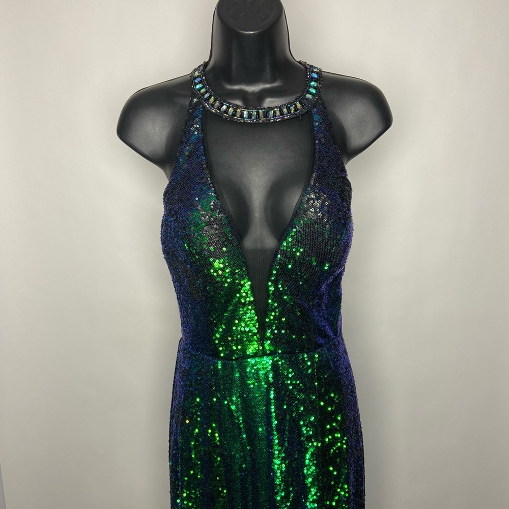 Green Cinderella Divine CR809 Formal Dress-Size 8 - Picture 3 of 7